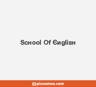 School Of English